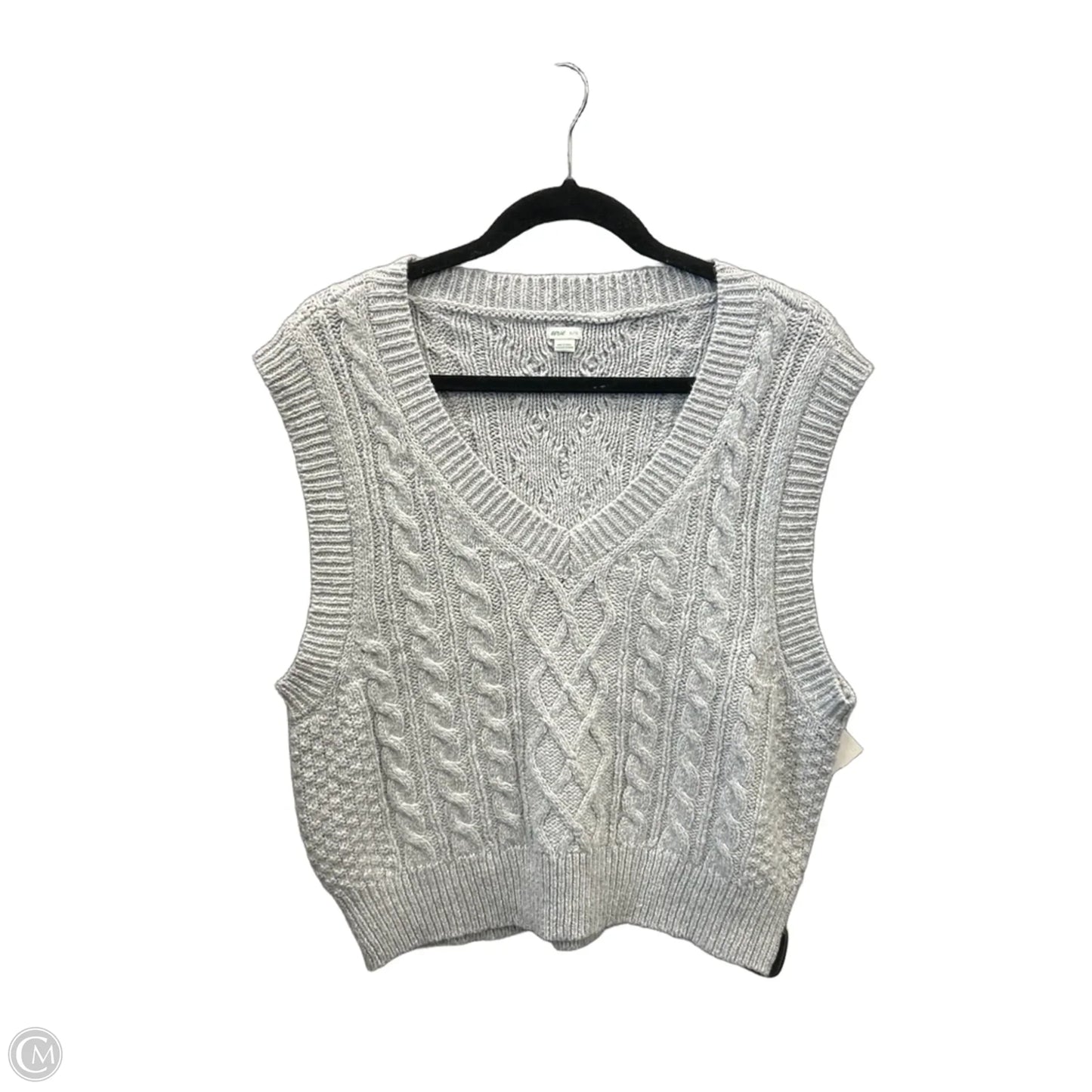 Vest Sweater By Aerie In Grey, Size: Xl