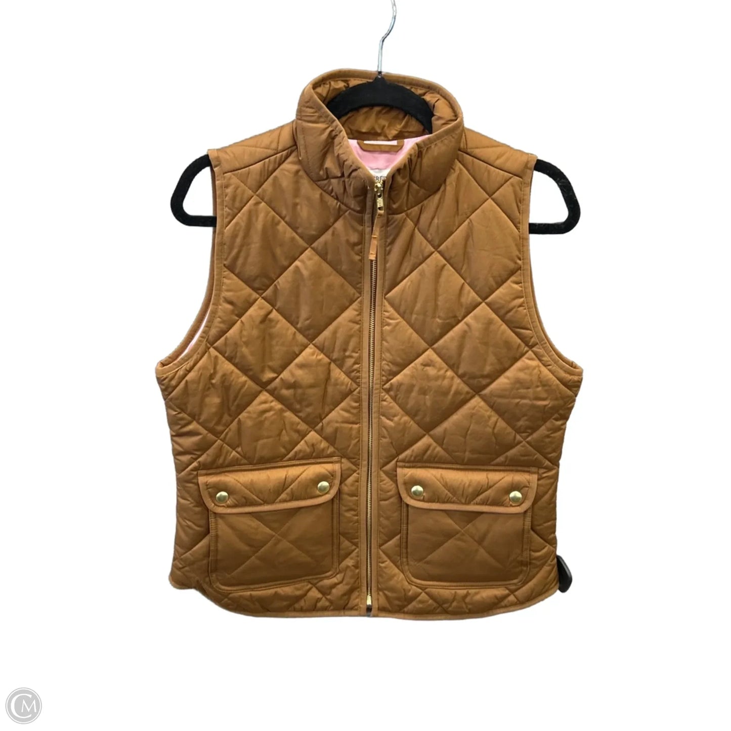 Vest Puffer & Quilted By J. Crew In Brown, Size: S