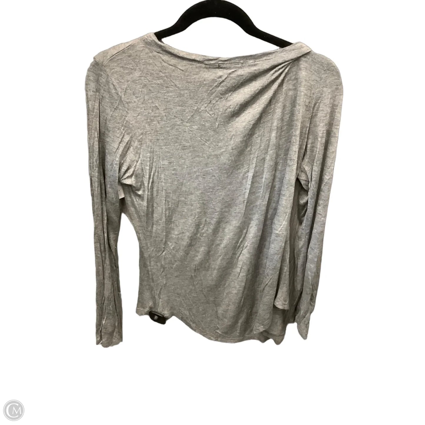 Top Long Sleeve By Glitz In Grey, Size: Xl