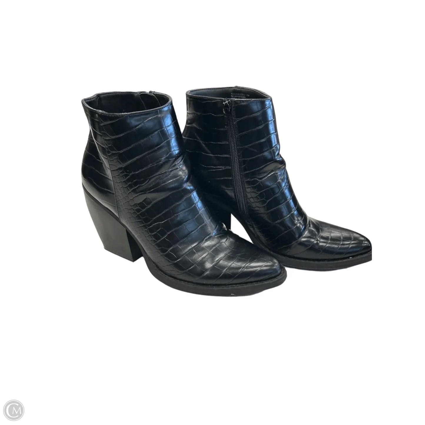 Boots Ankle Heels By Madden Girl In Black, Size: 10