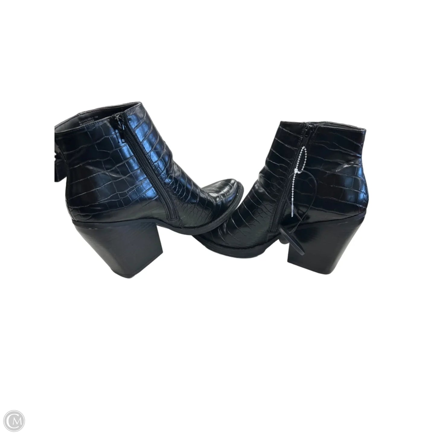 Boots Ankle Heels By Madden Girl In Black, Size: 10