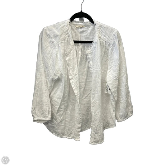 Top Long Sleeve By Lucky Brand In White, Size: L