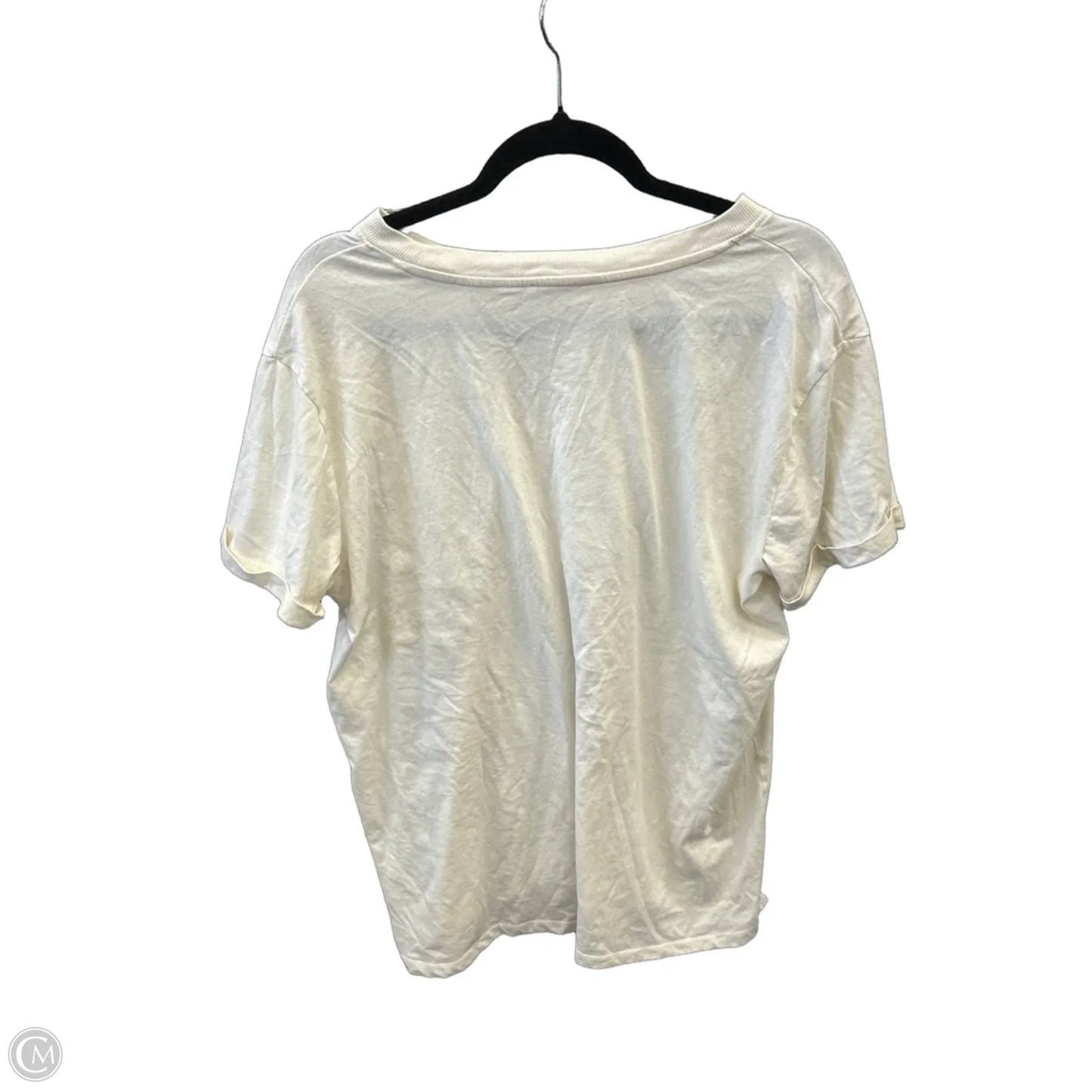 Top Short Sleeve By Maurices In Beige, Size: L