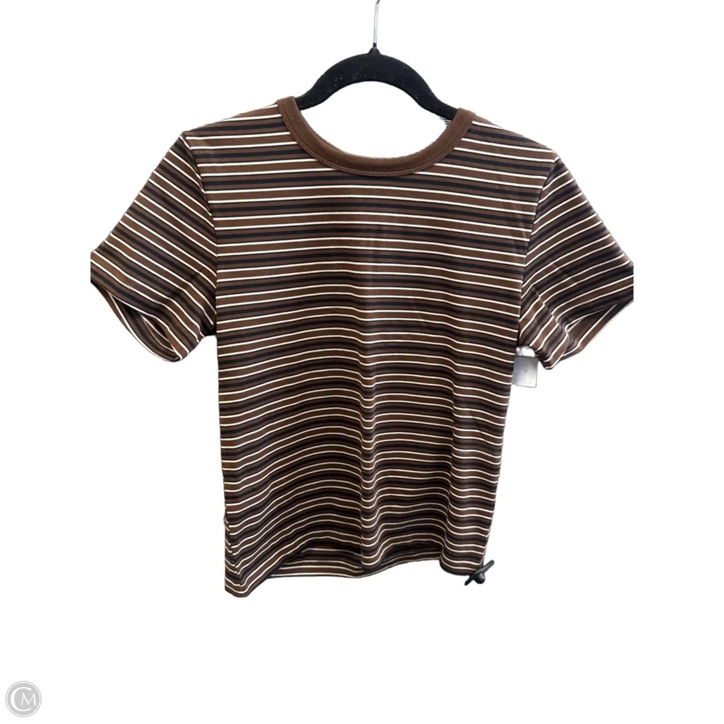 Top Short Sleeve By Pistola In Striped Pattern, Size: M