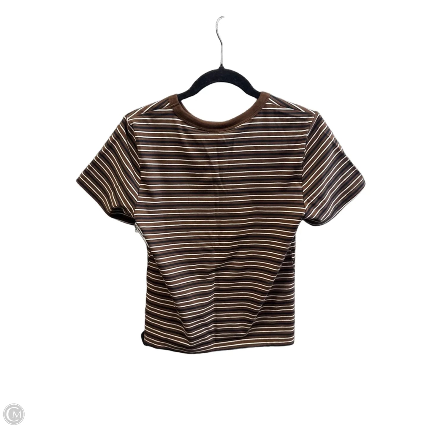 Top Short Sleeve By Pistola In Striped Pattern, Size: M