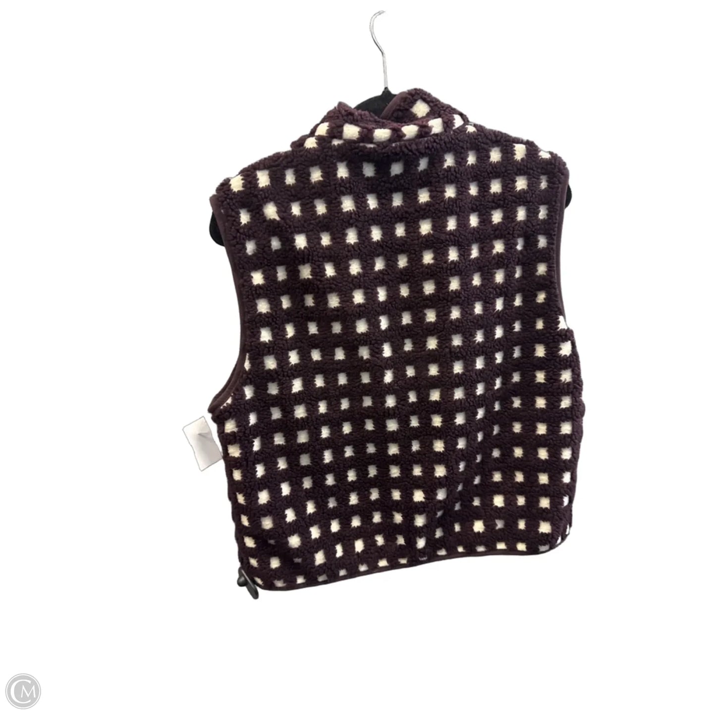 Vest Fleece By Clothes Mentor In Maroon, Size: M