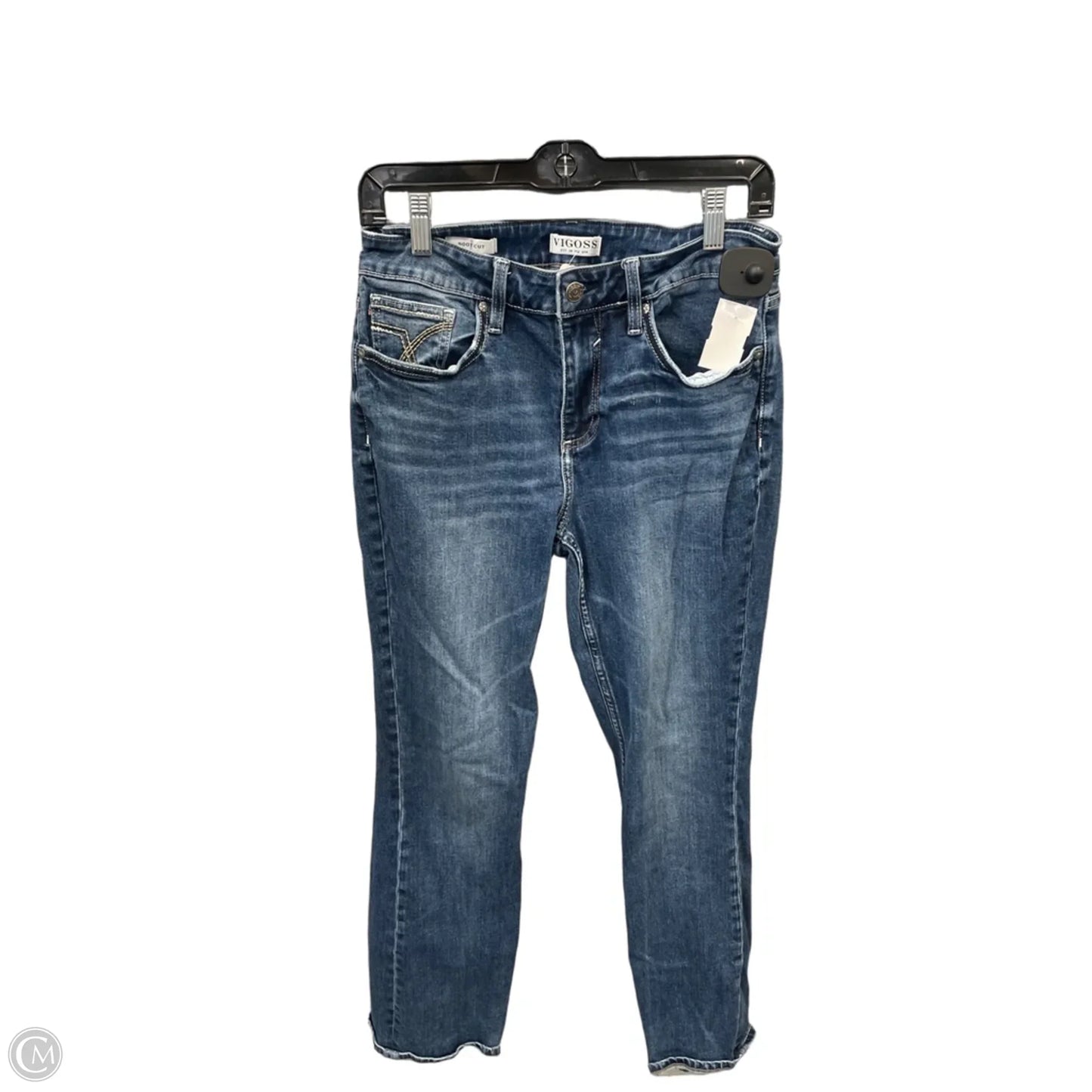 Jeans Boot Cut By Vigoss In Blue Denim, Size: 10
