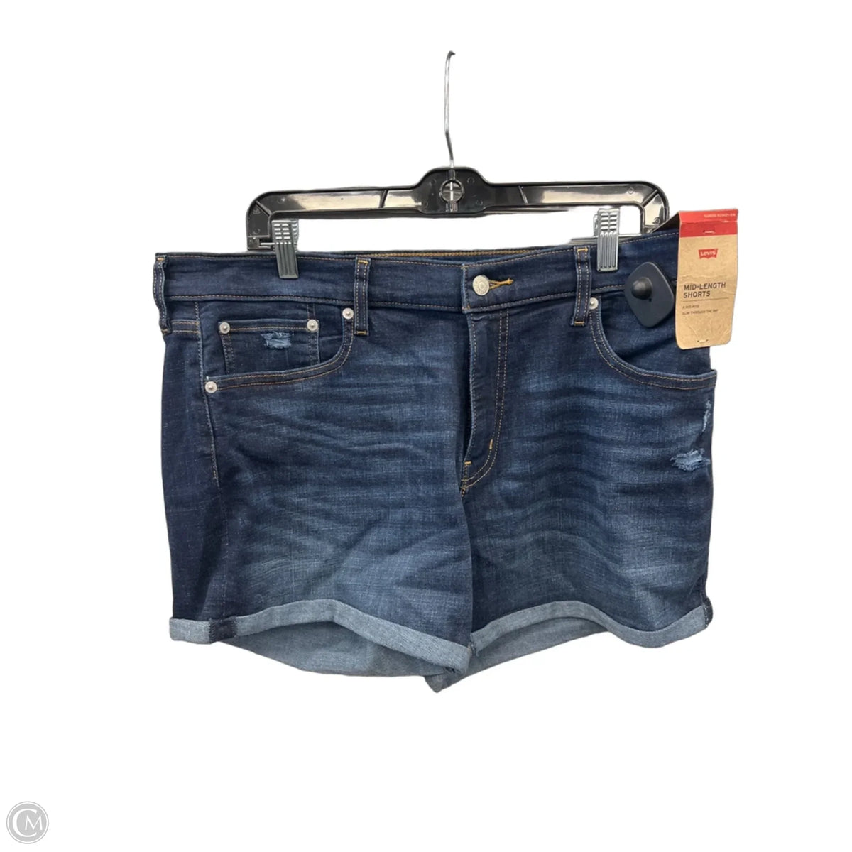 Shorts By Levis In Blue Denim, Size: 16