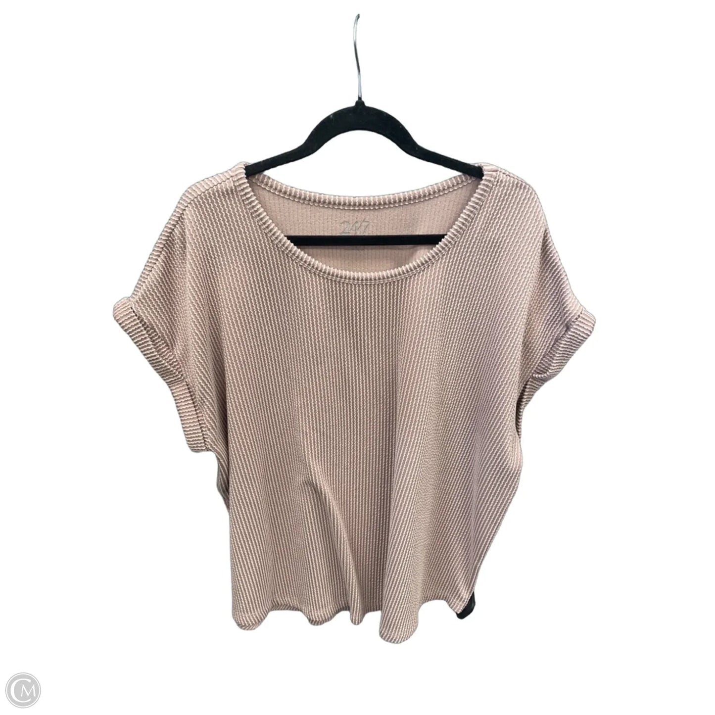 Top Short Sleeve By Maurices In Pink, Size: Xxl