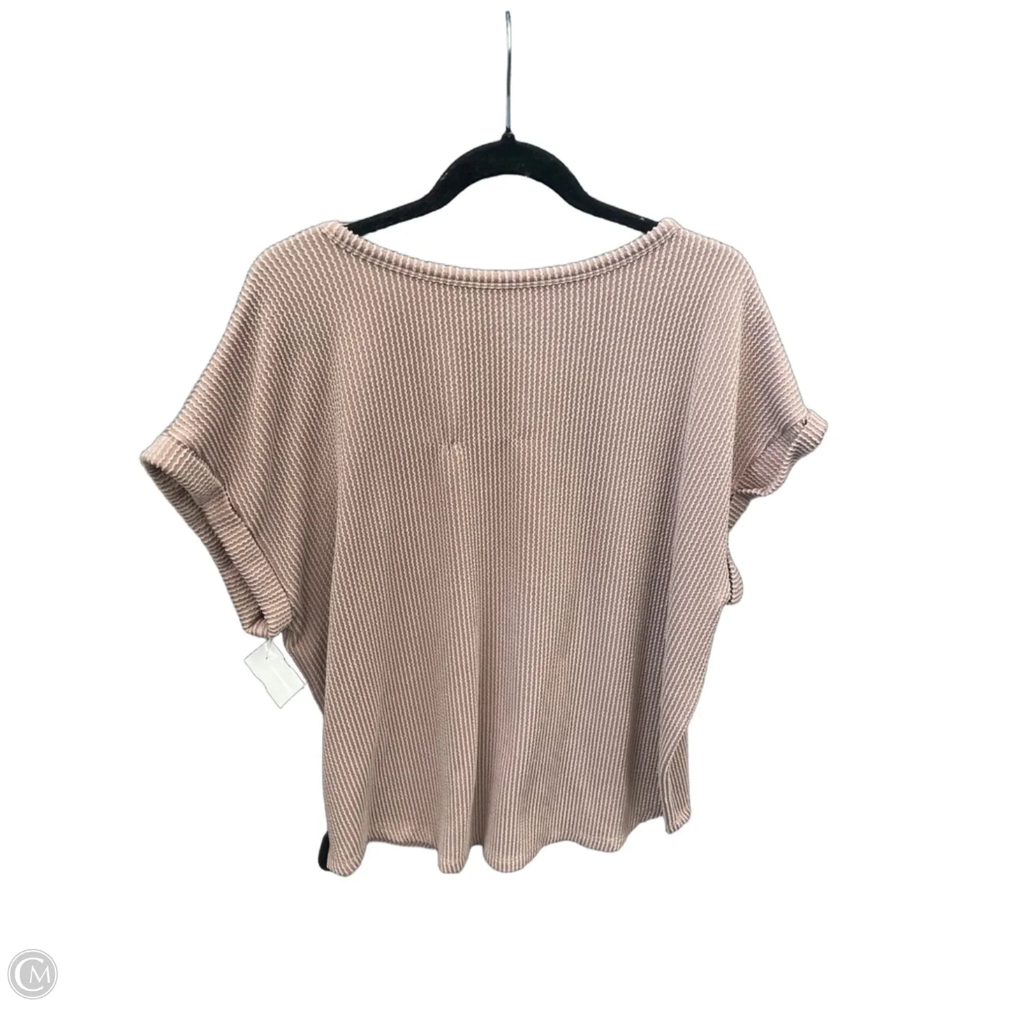 Top Short Sleeve By Maurices In Pink, Size: Xxl