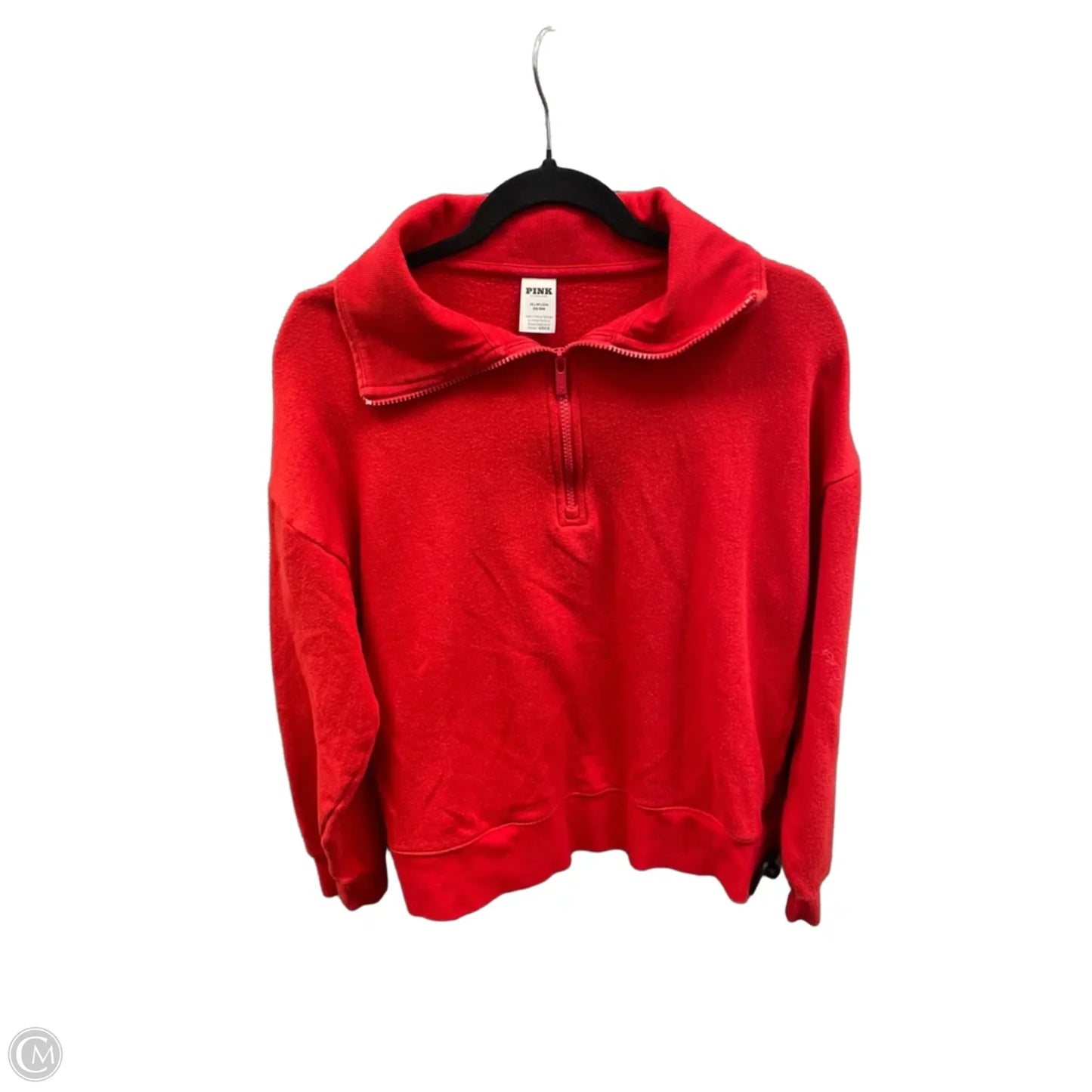 Sweatshirt Collar By Pink In Red, Size: Xs