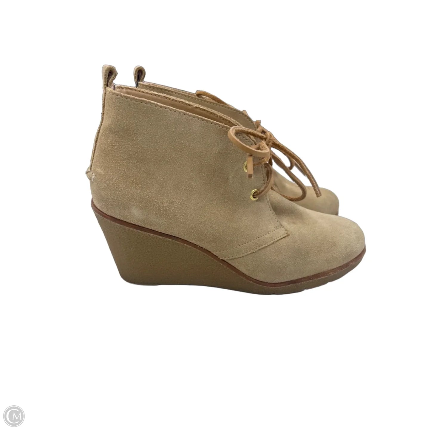 Shoes Heels Wedge By Sperry In Beige, Size: 8.5
