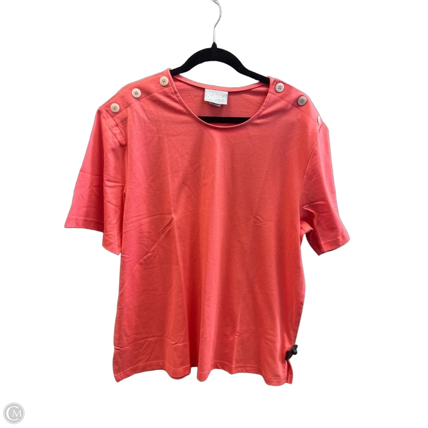 Top Short Sleeve By Blair In Pink, Size: Xl