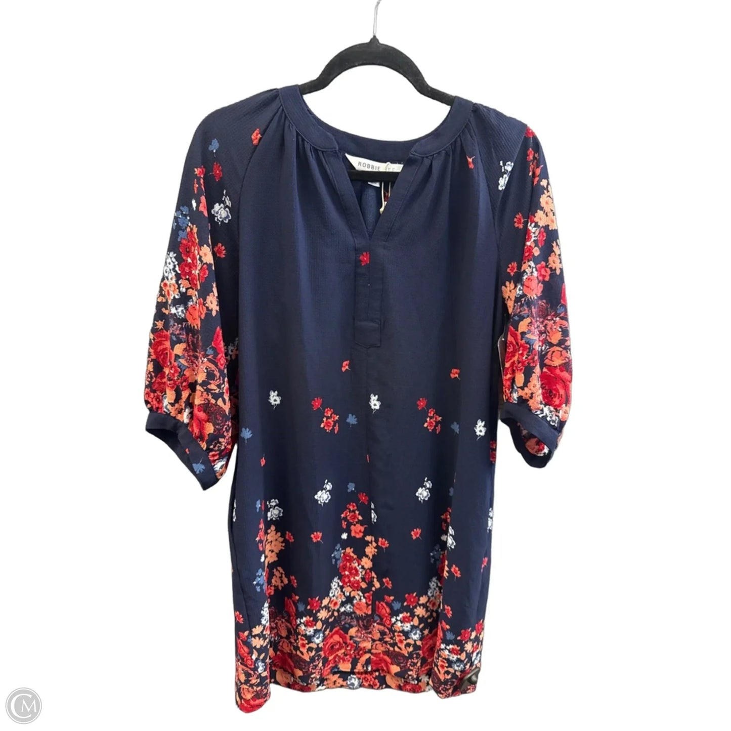 Dress Casual Midi By Robbie Bee In Navy, Size: M