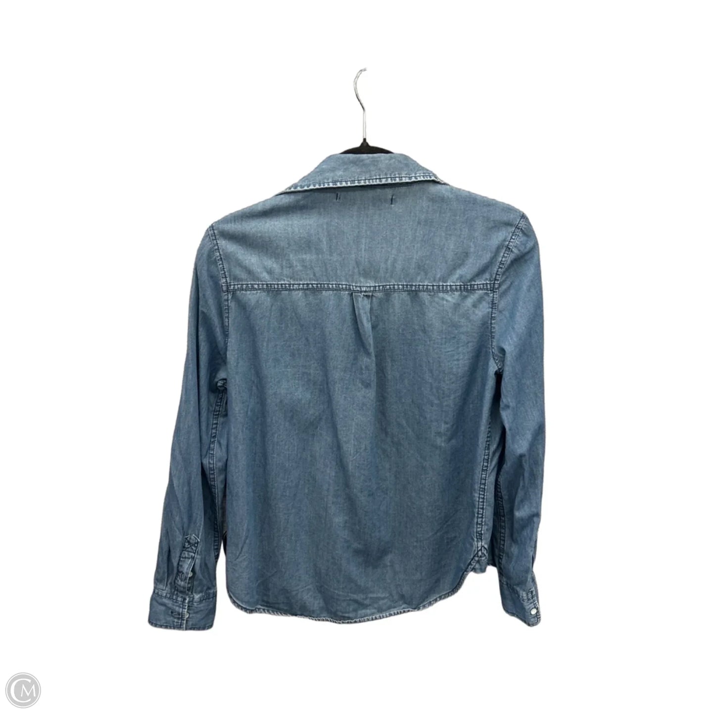 Top Long Sleeve By Clothes Mentor In Blue Denim, Size: M
