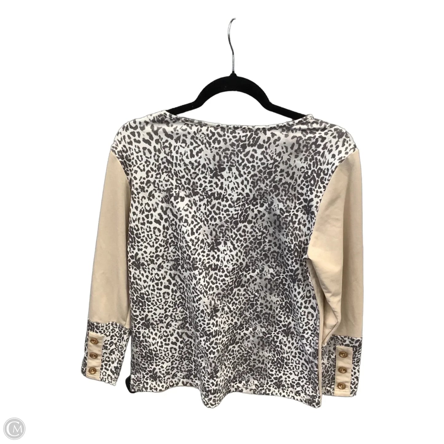 Top Long Sleeve By Clothes Mentor In Cream, Size: S