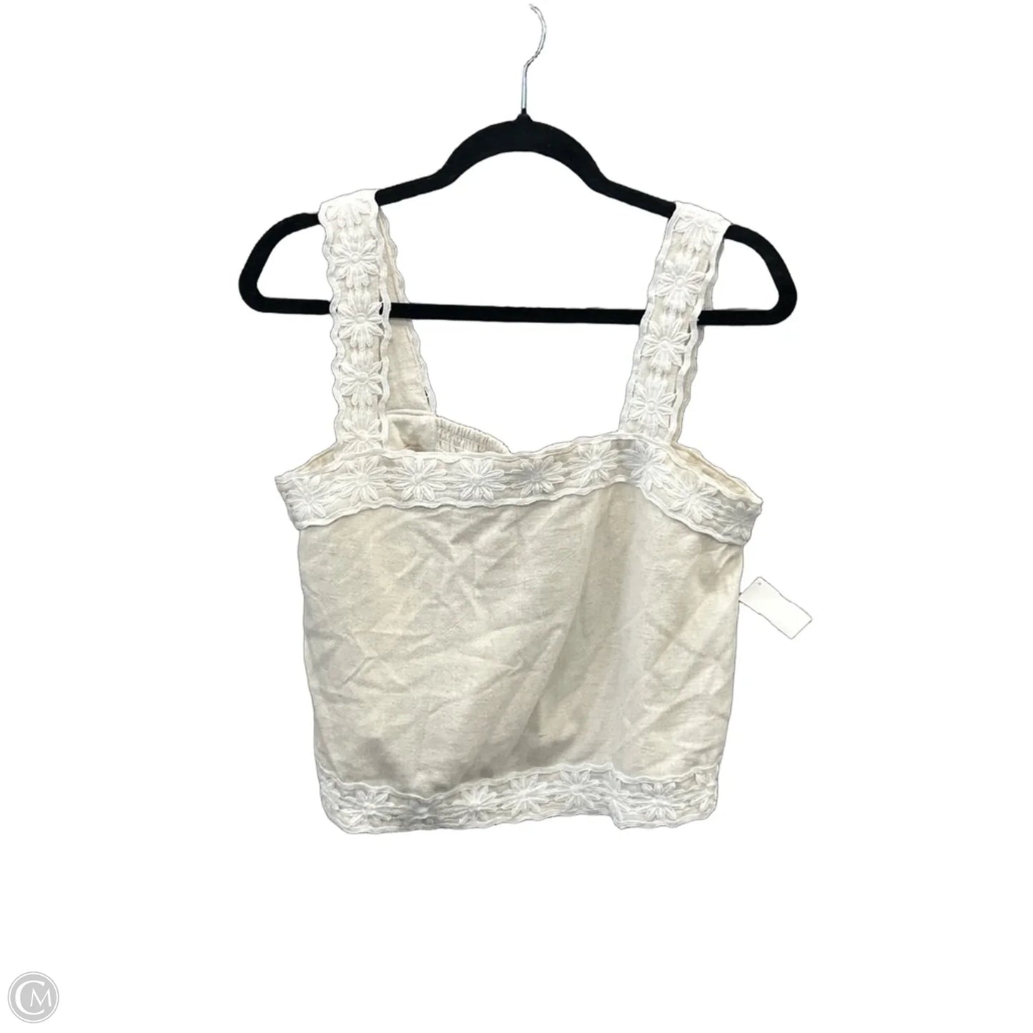 Top Sleeveless By Clothes Mentor In Beige, Size: M