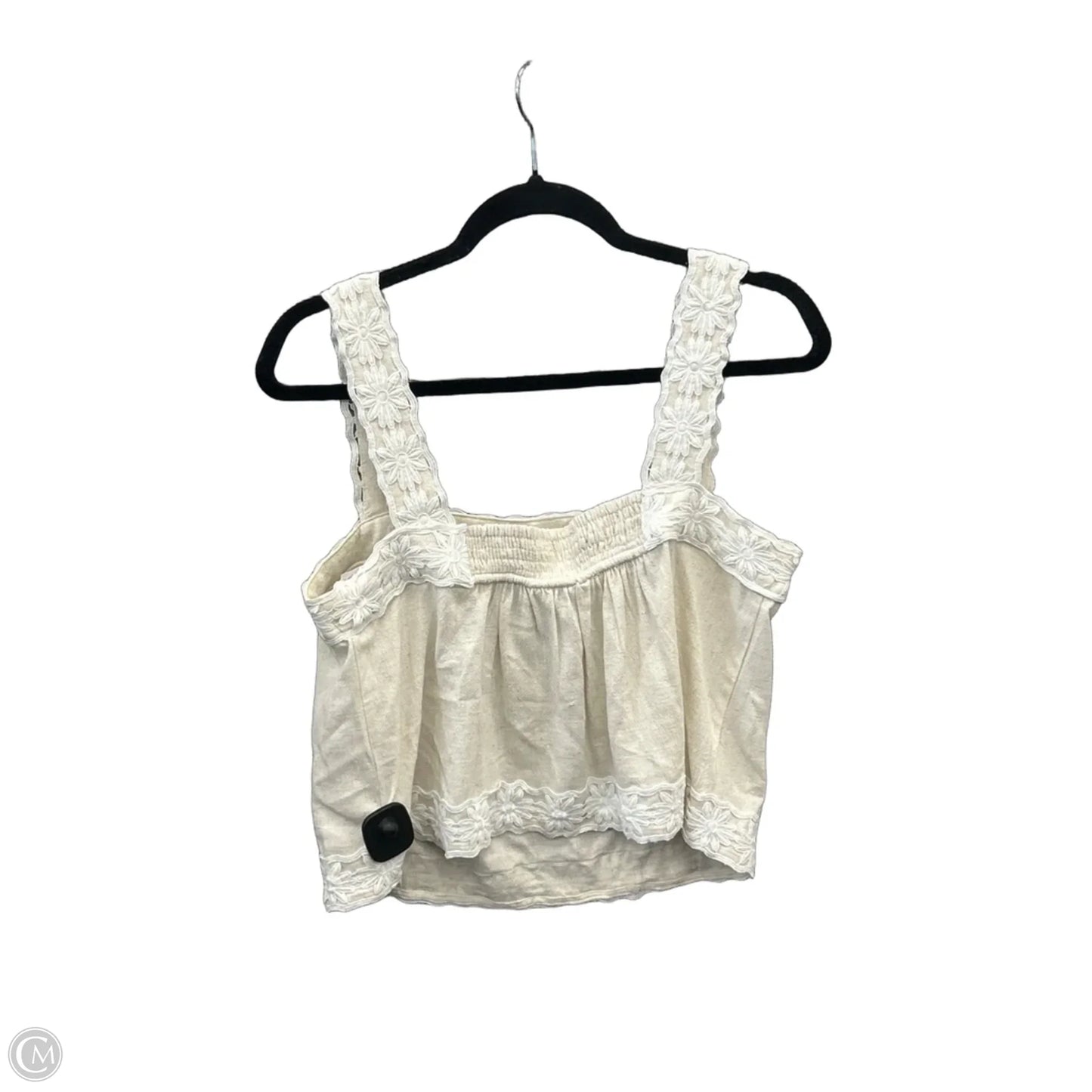Top Sleeveless By Clothes Mentor In Beige, Size: M