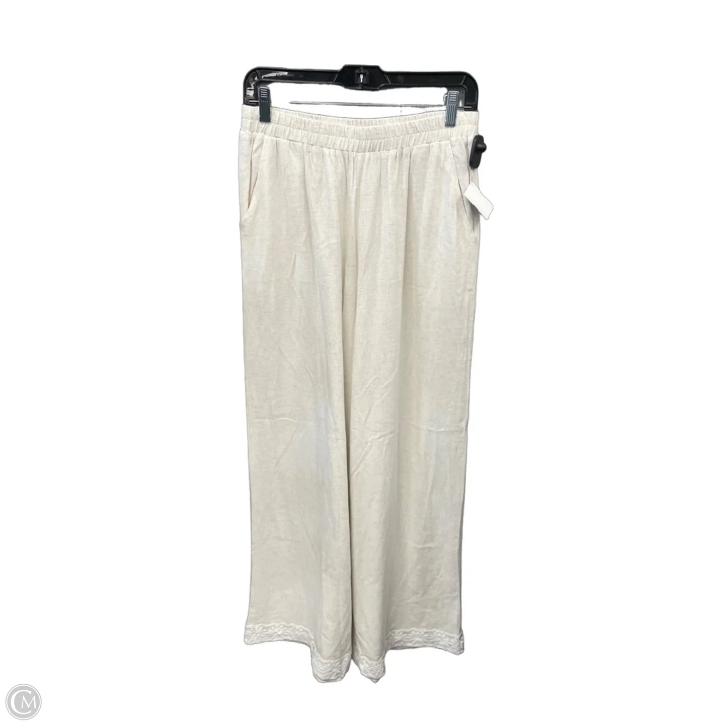 Pants Wide Leg By Clothes Mentor In Beige, Size: M