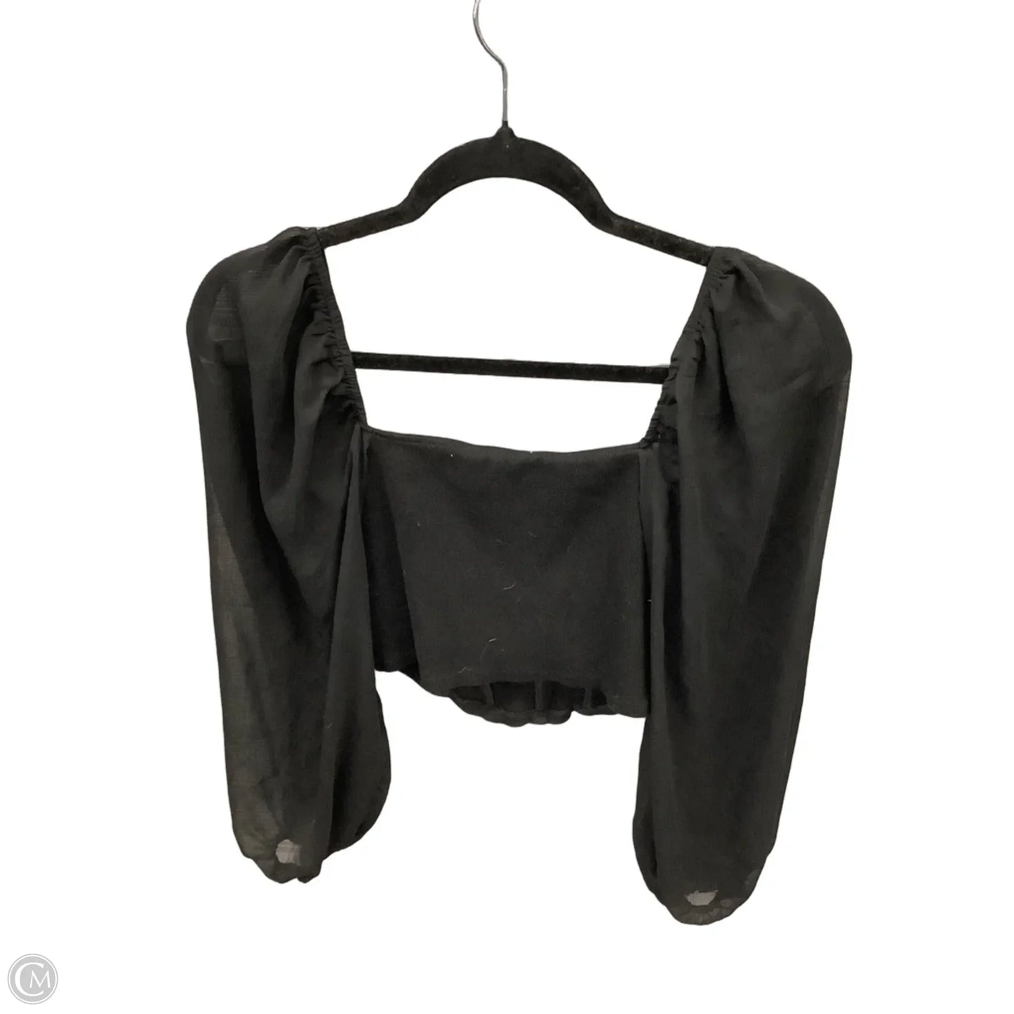 Top Long Sleeve By Promesa In Black, Size: S