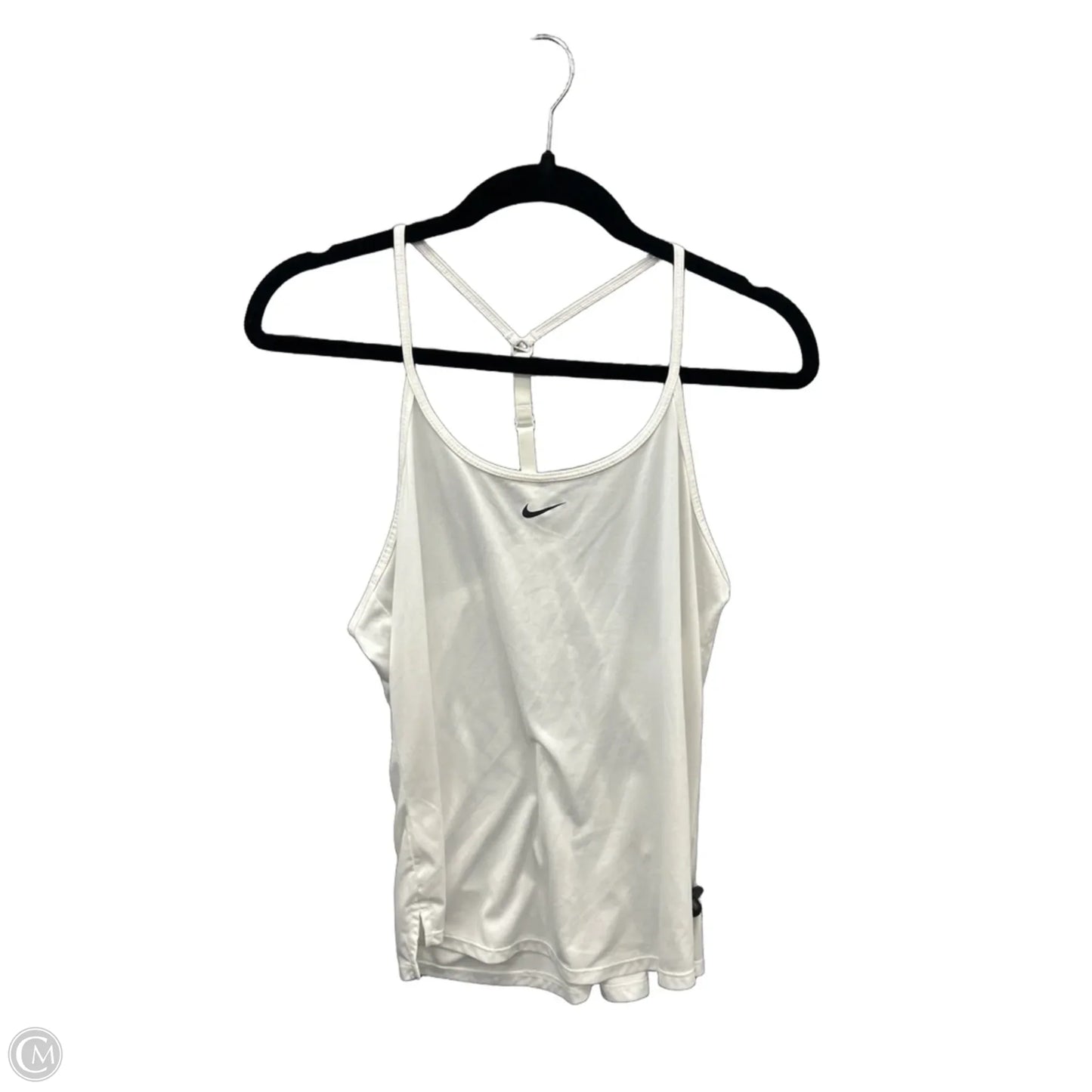 Athletic Tank Top By Nike In White, Size: M