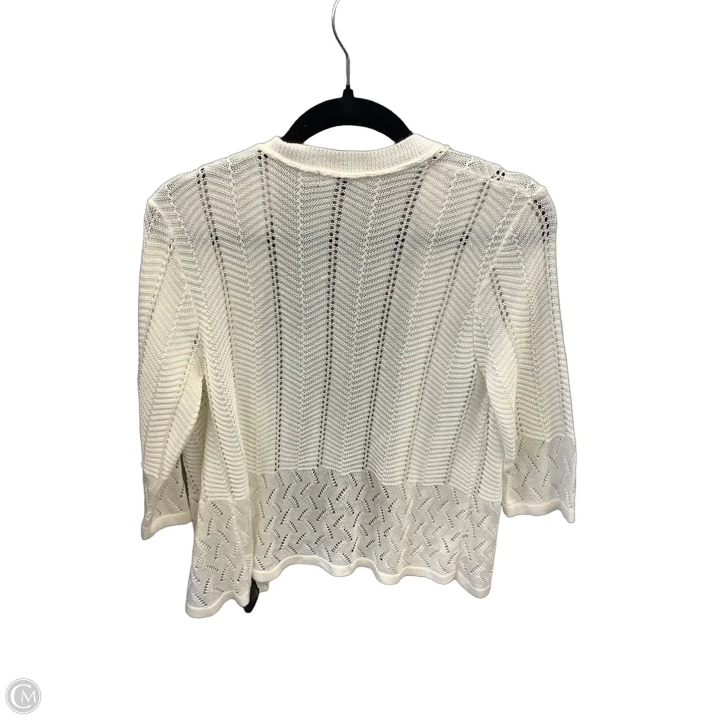 Cardigan By Notations In White, Size: M