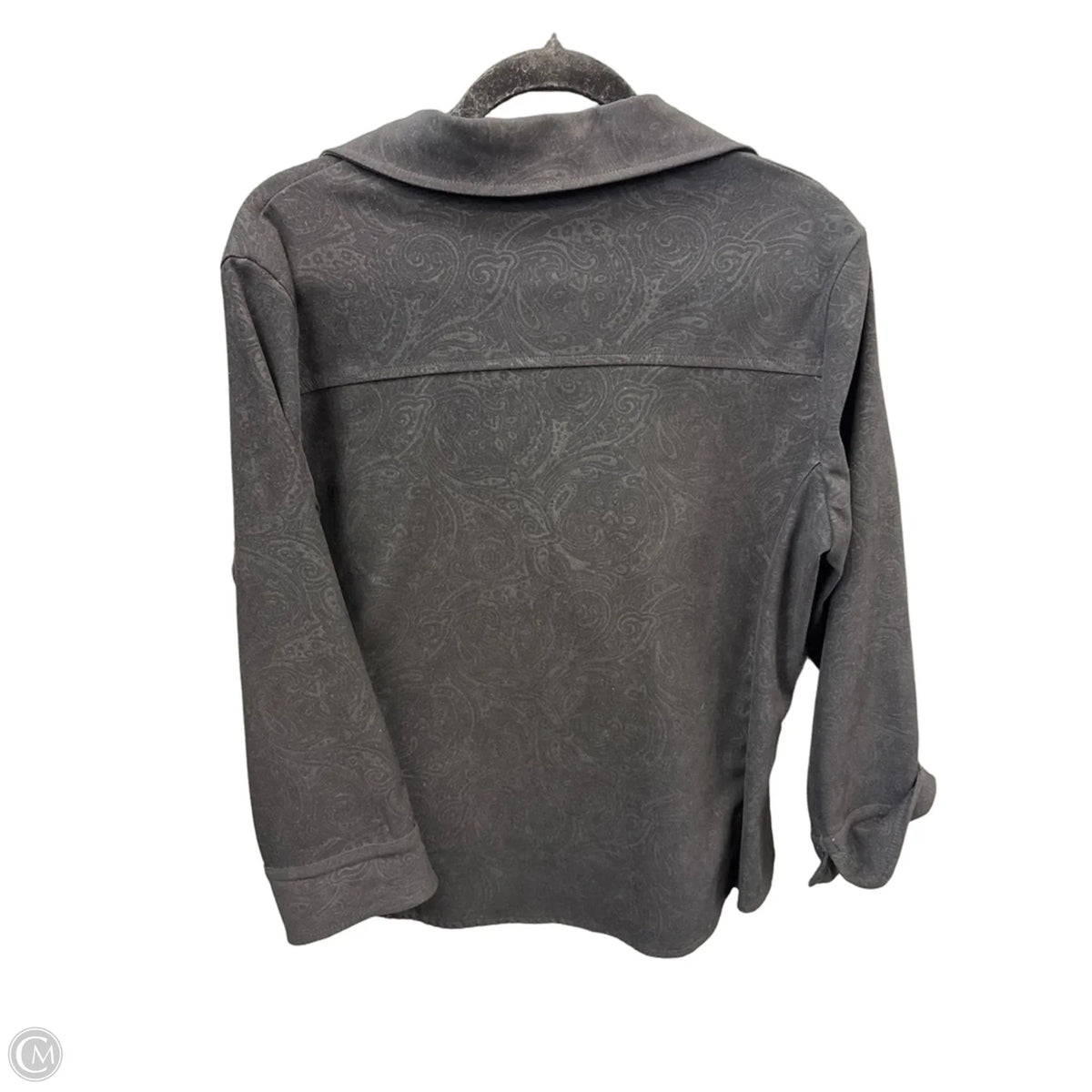 Top Long Sleeve By Notations In Black, Size: M