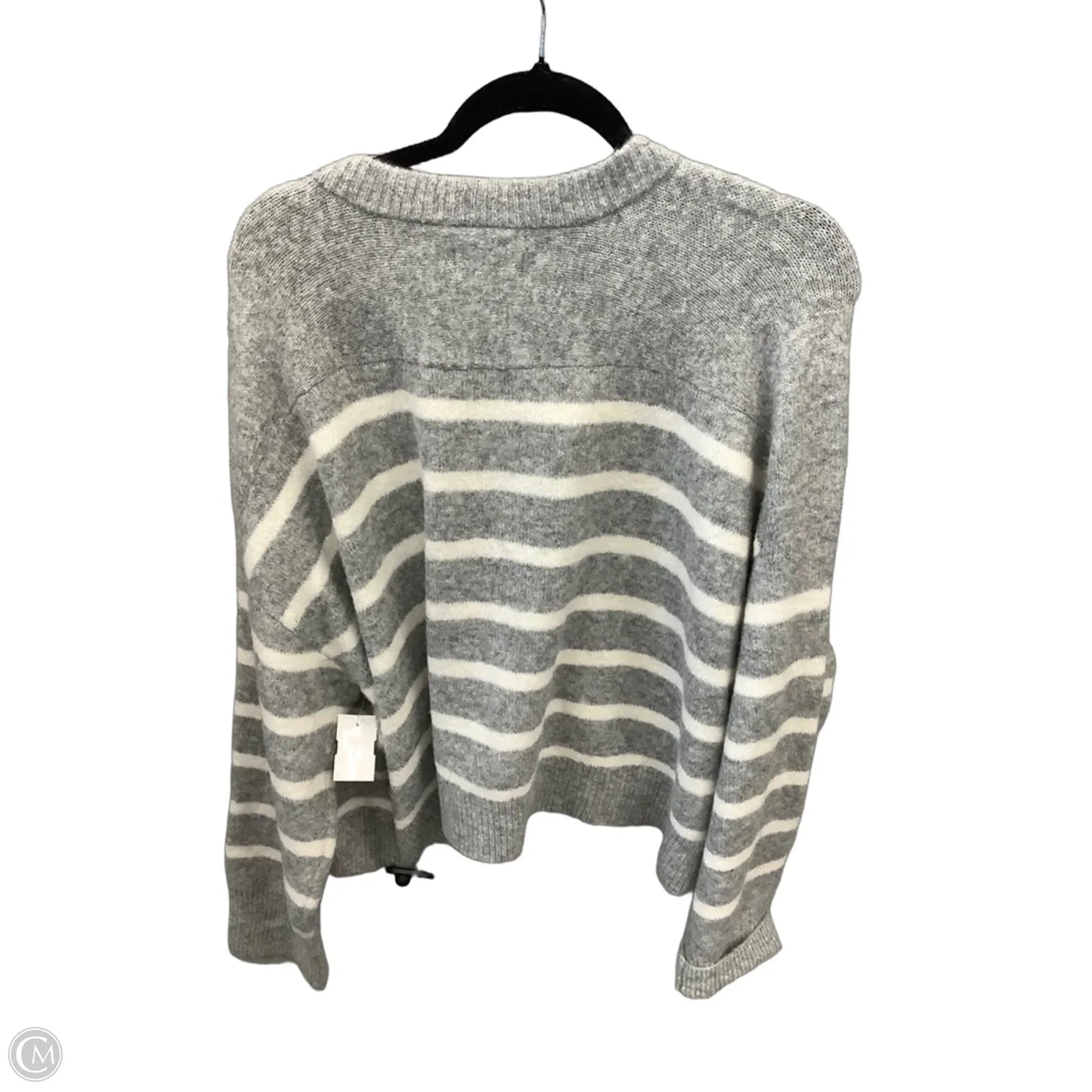 Sweater By Sonoma In Grey & White, Size: L