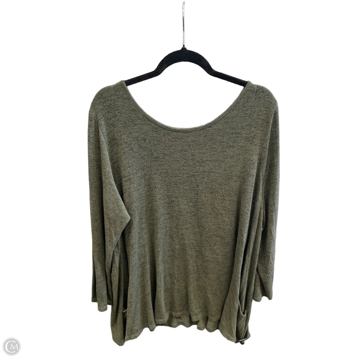 Top Long Sleeve By Maurices In Green, Size: 3x