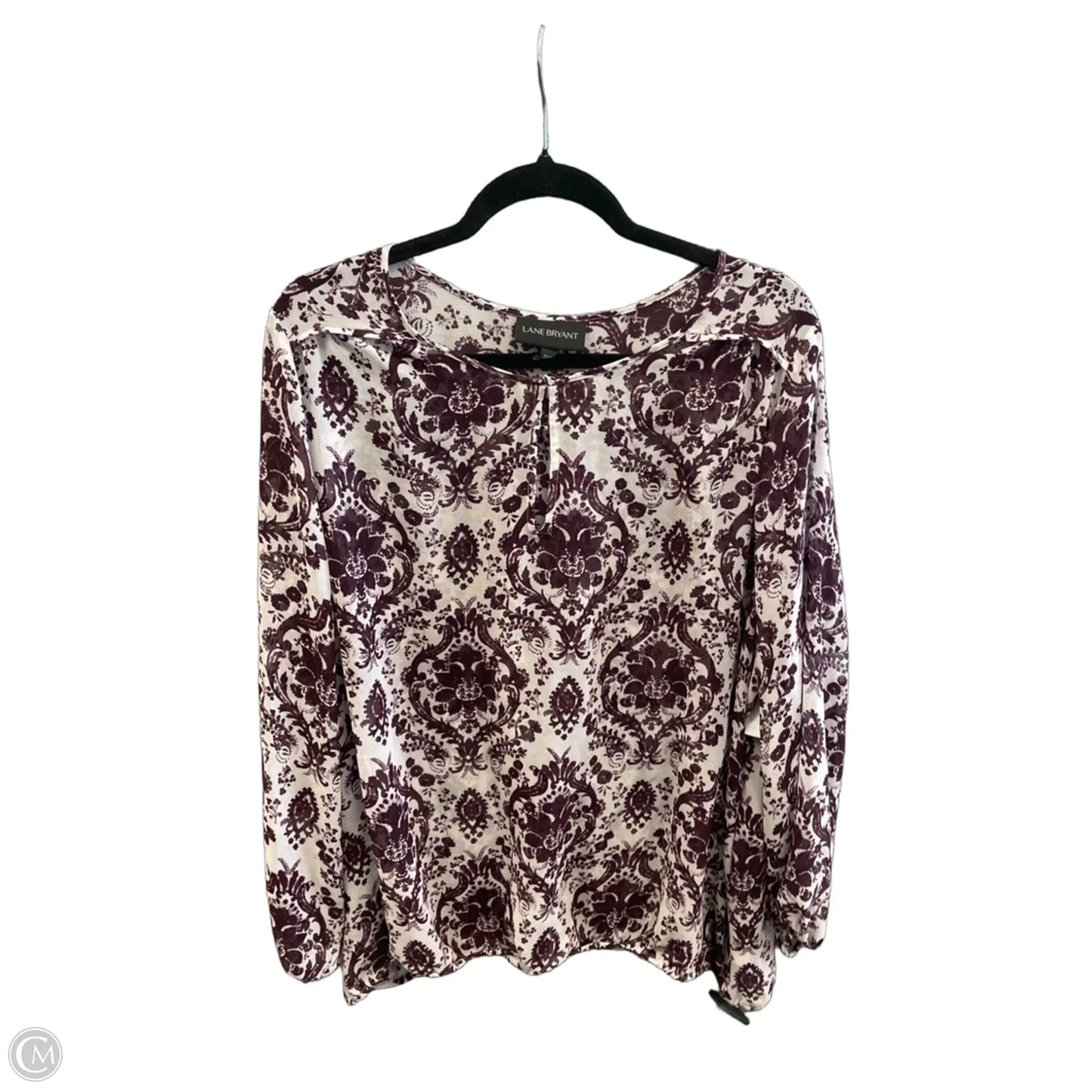 Top Long Sleeve By Lane Bryant In Purple, Size: 3x