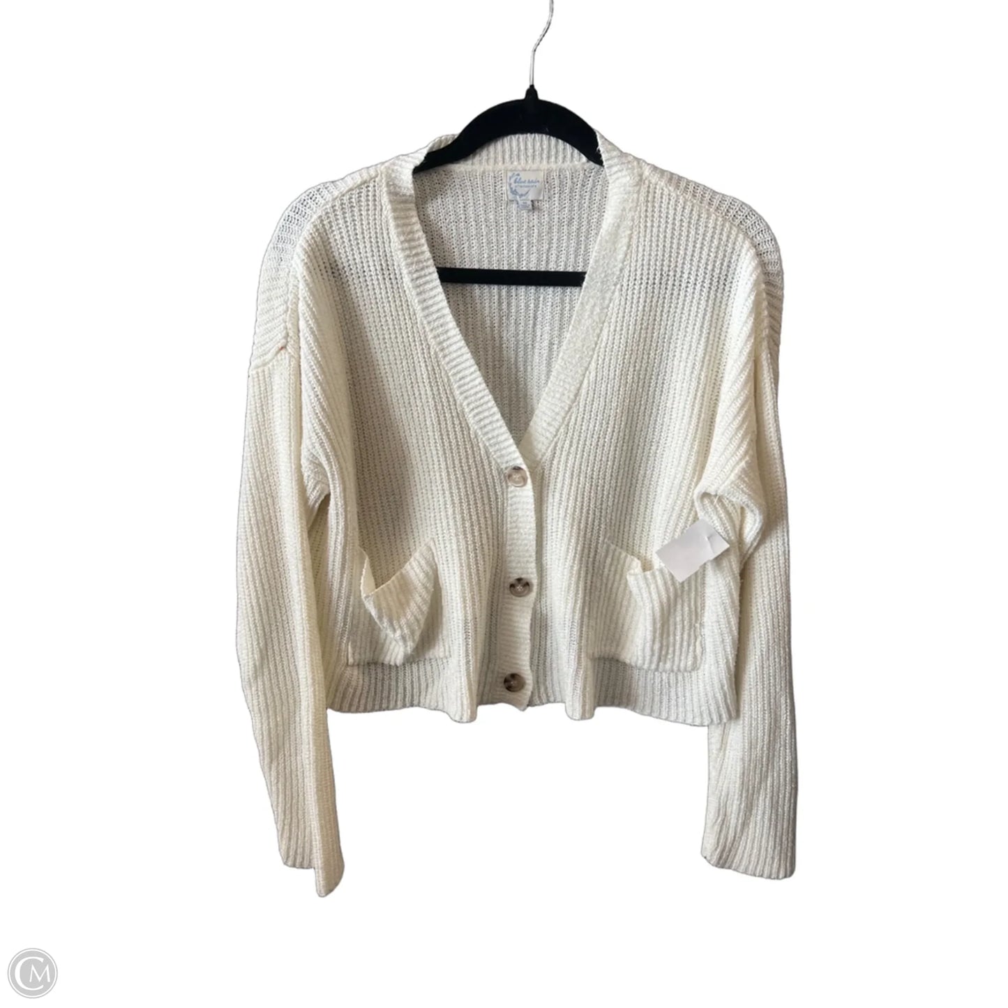 Cardigan By Blue Rain In White, Size: M