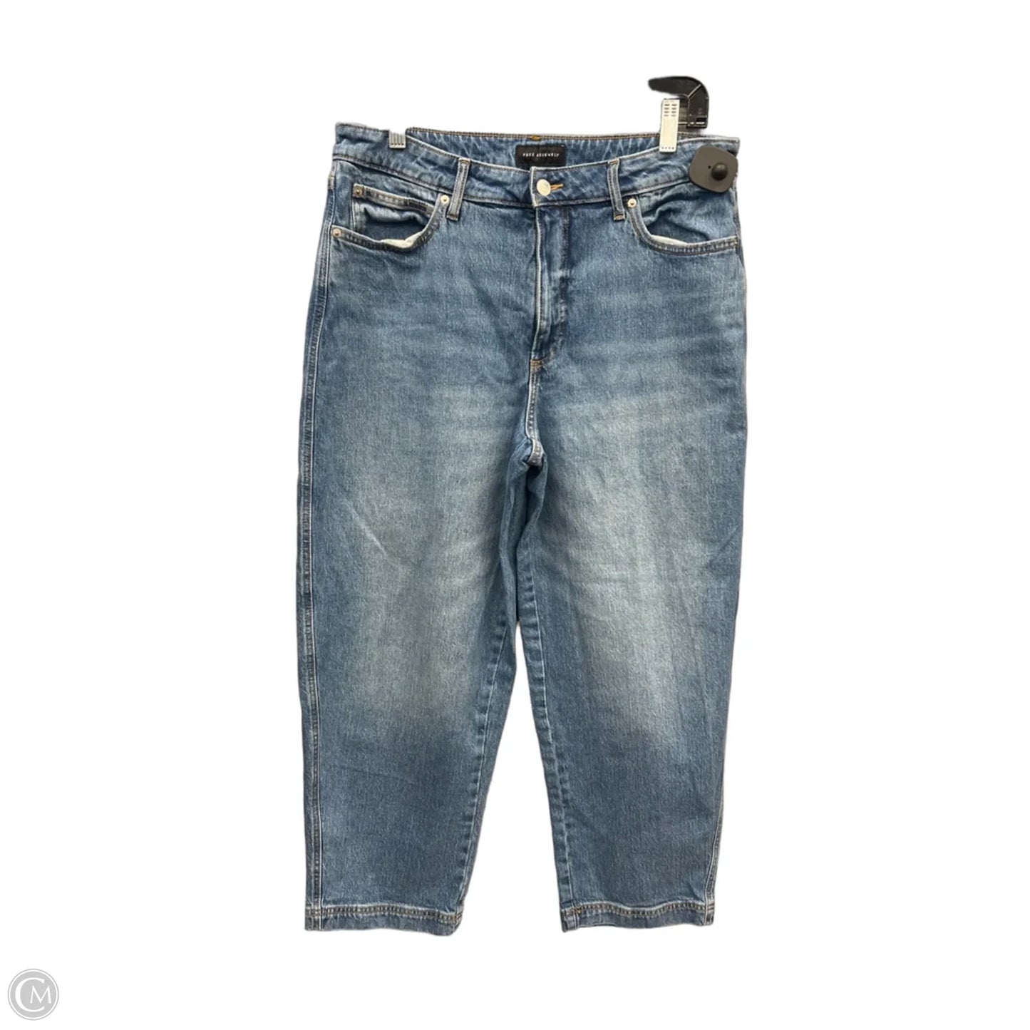 Jeans Straight By Free Assembly In Blue Denim, Size: 10