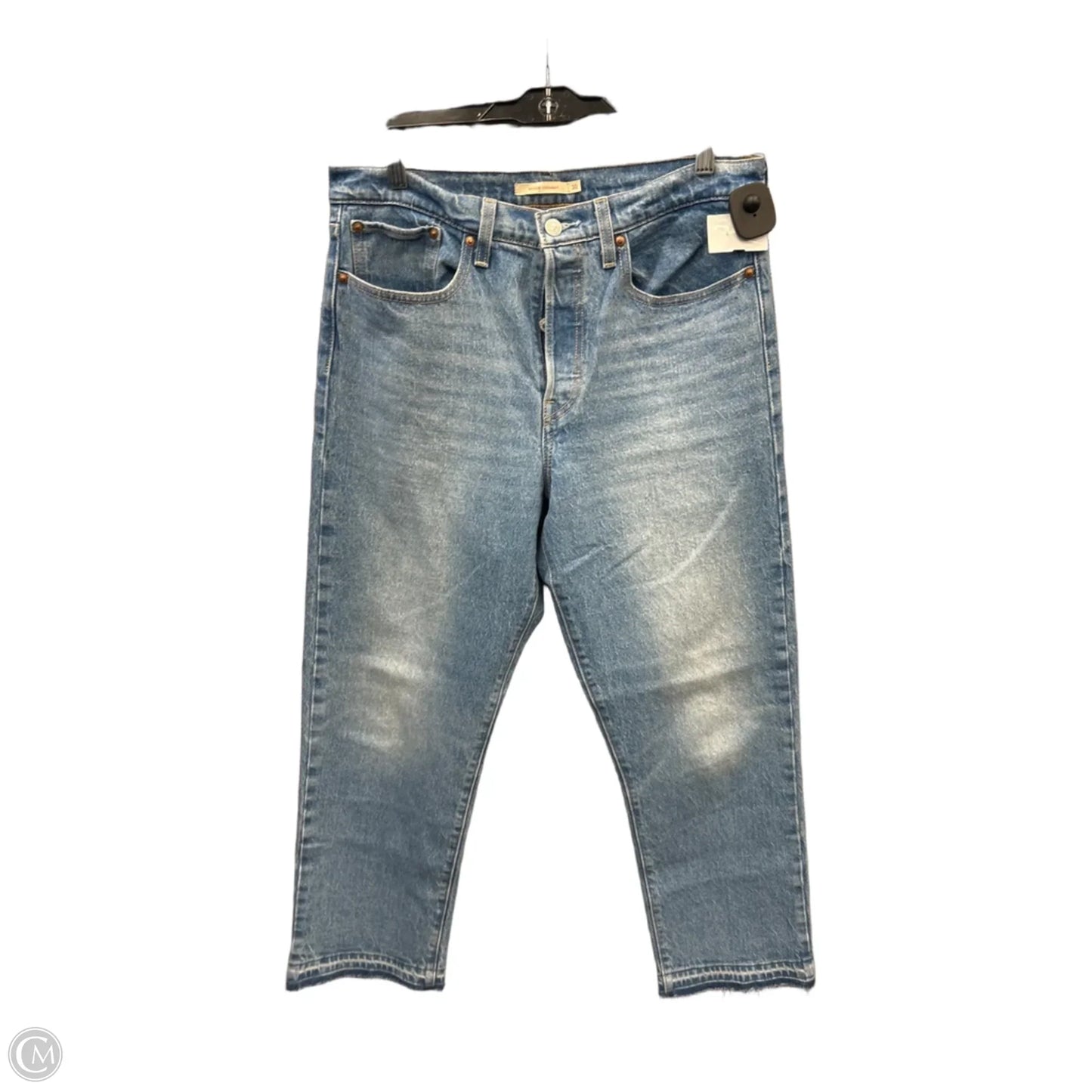 Jeans Straight By Levis In Blue Denim, Size: 10