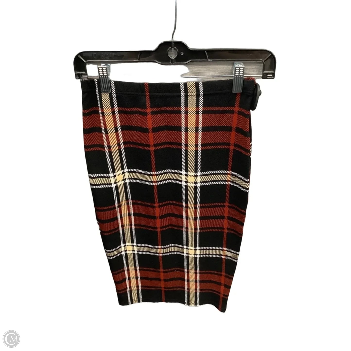 Skirt Midi By Shein In Plaid Pattern, Size: 4