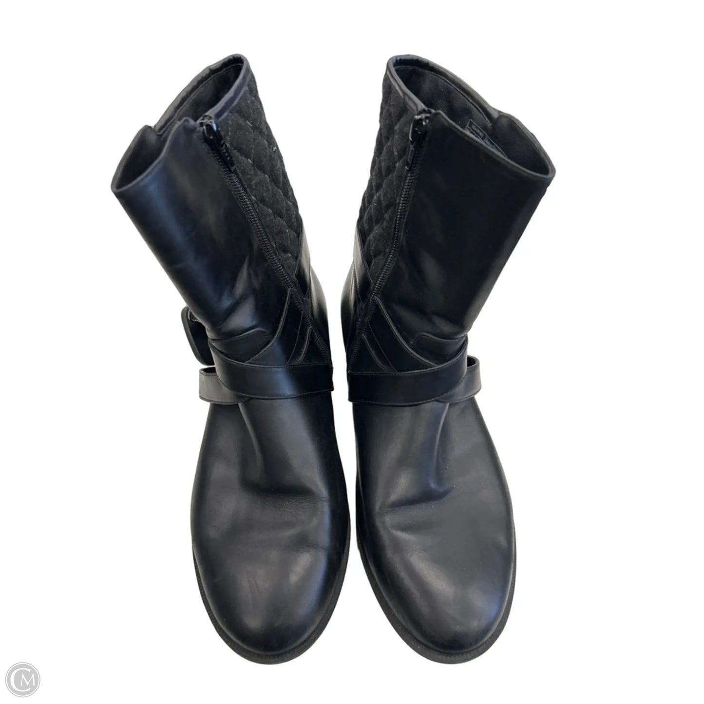 Boots Ankle Heels By Vionic In Black, Size: 10