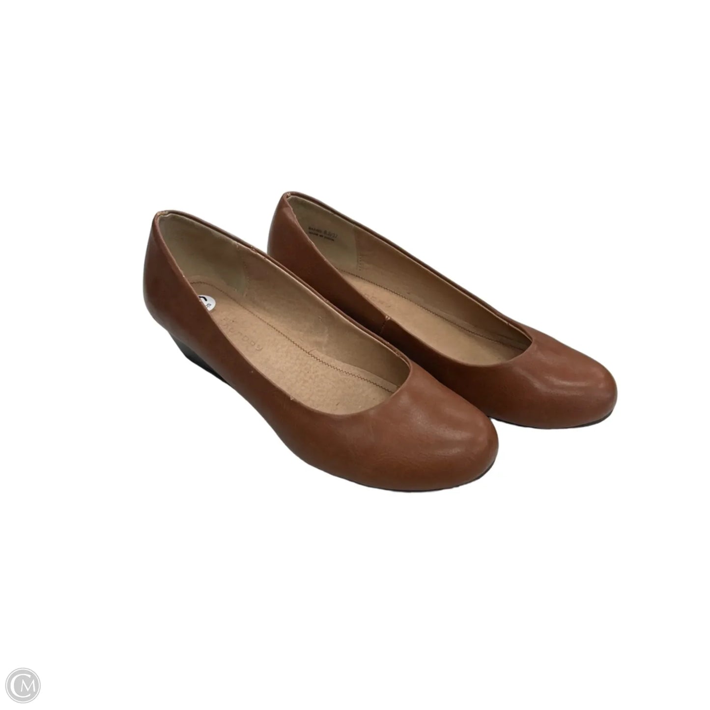 Shoes Heels Wedge By Clothes Mentor In Brown, Size: 6.5