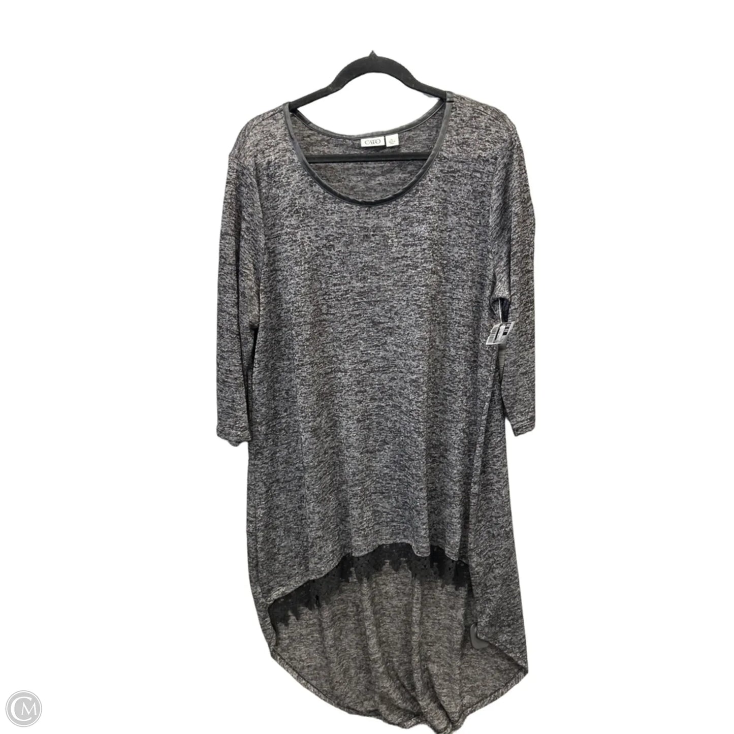 Dress Casual Midi By Cato In Grey, Size: Xl