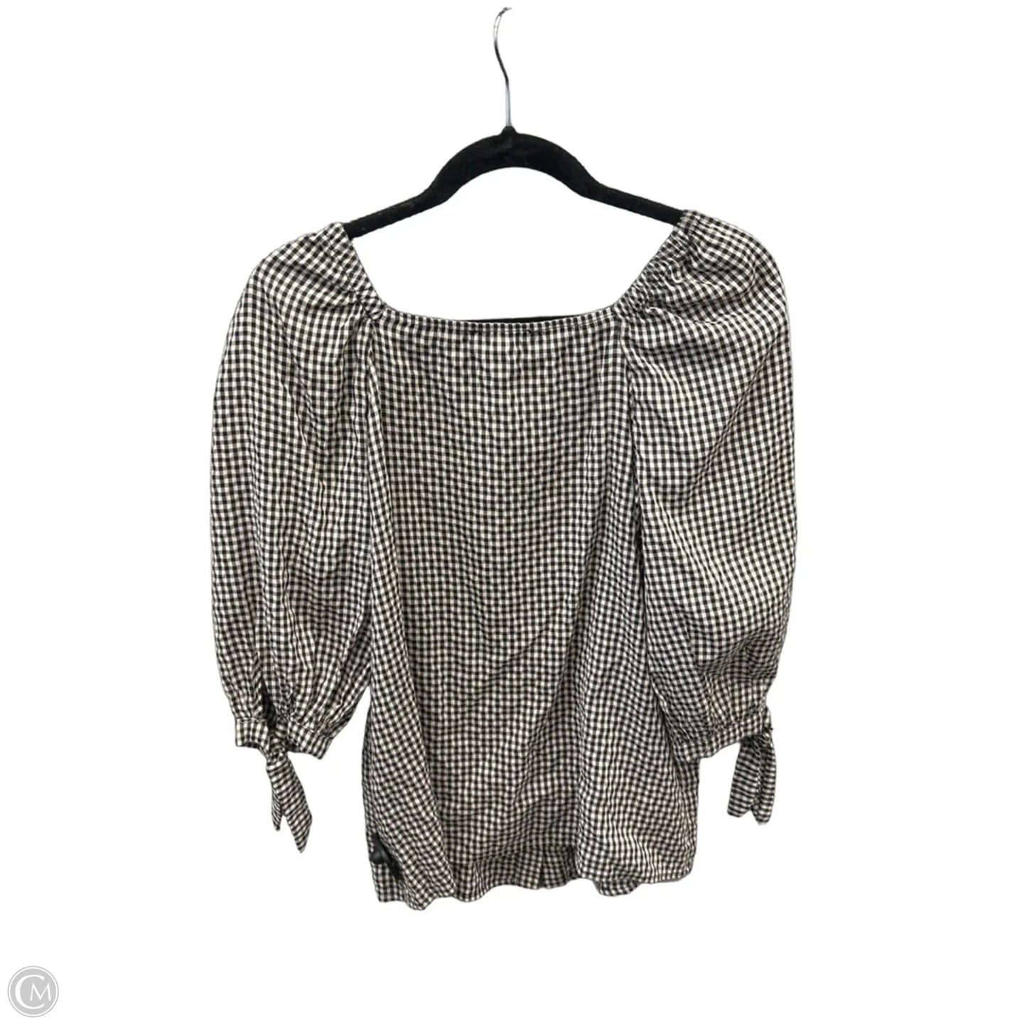 Top Long Sleeve By Hayden La In Checkered Pattern, Size: S