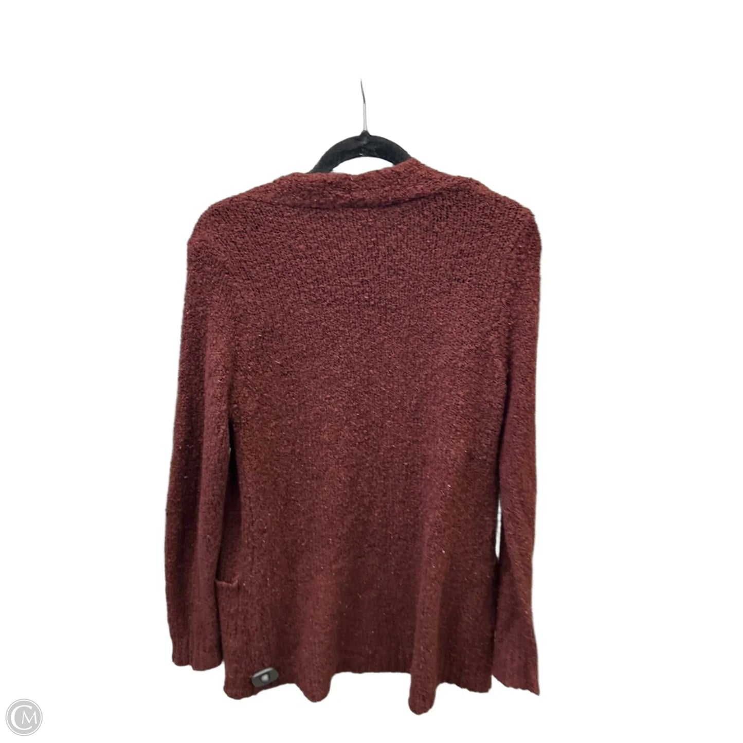 Cardigan By Essentials In Maroon, Size: M