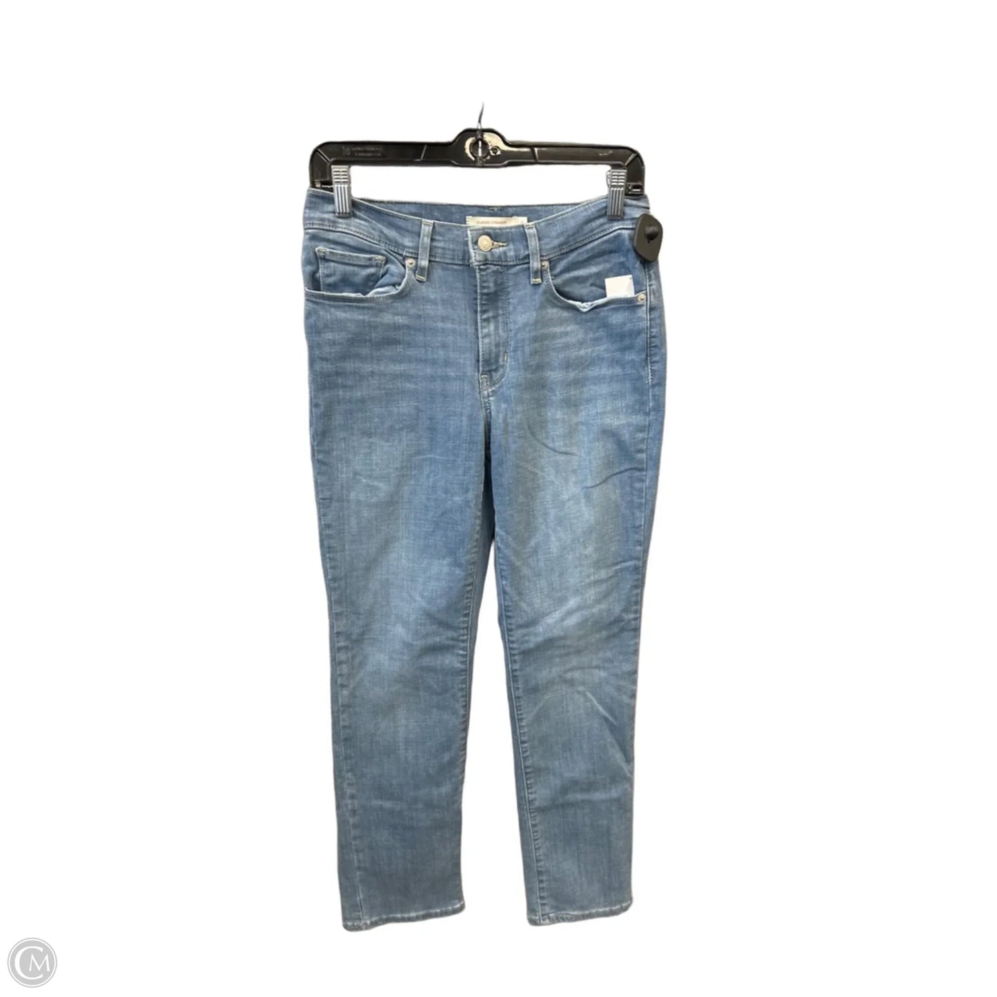 Jeans Straight By Levis In Blue Denim, Size: 4