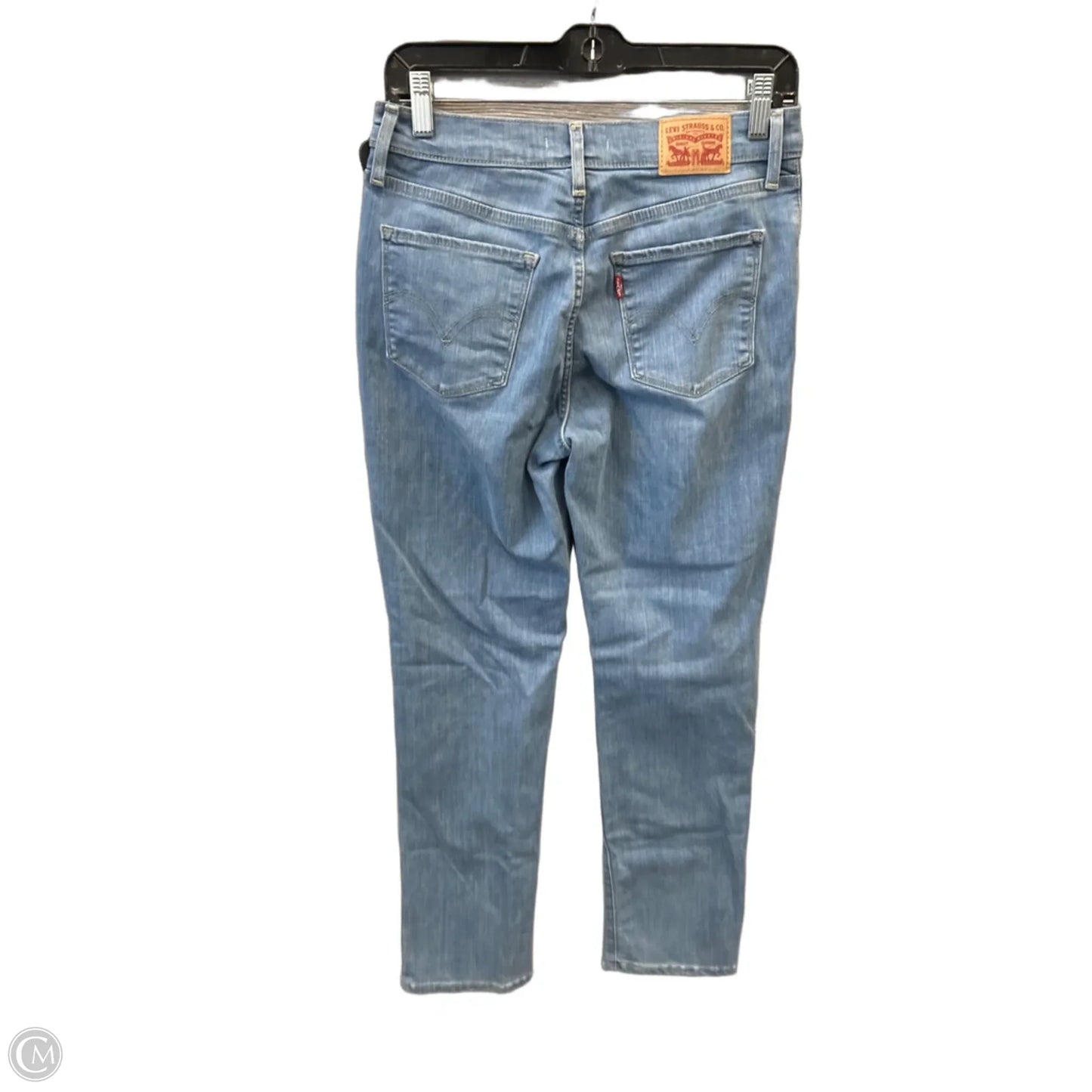 Jeans Straight By Levis In Blue Denim, Size: 4
