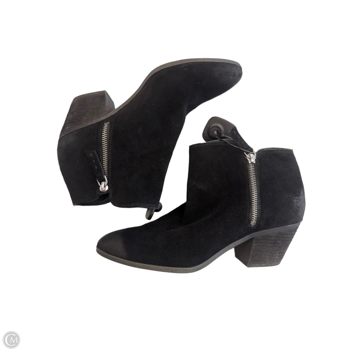 Boots Designer By Frye In Black, Size: 9.5