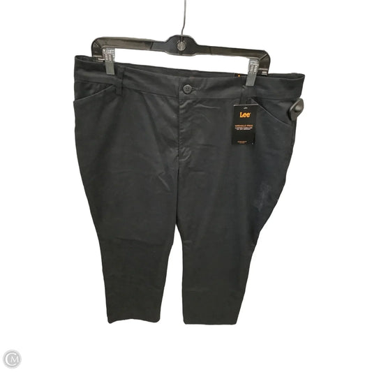 Jeans Straight By Lee In Black, Size: 16