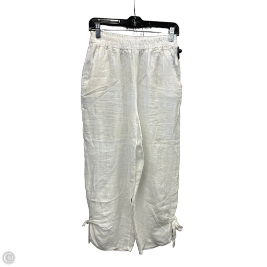 Pants Linen By Kaktus In White, Size: 12