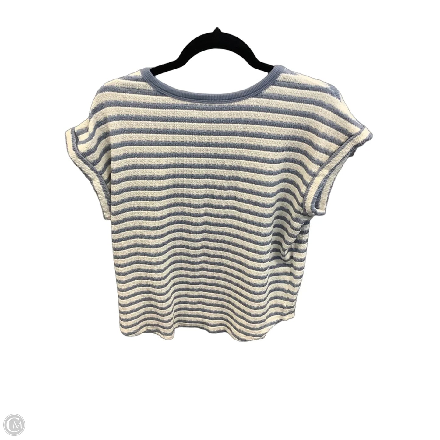 Top Short Sleeve By Maurices In Striped Pattern, Size: M