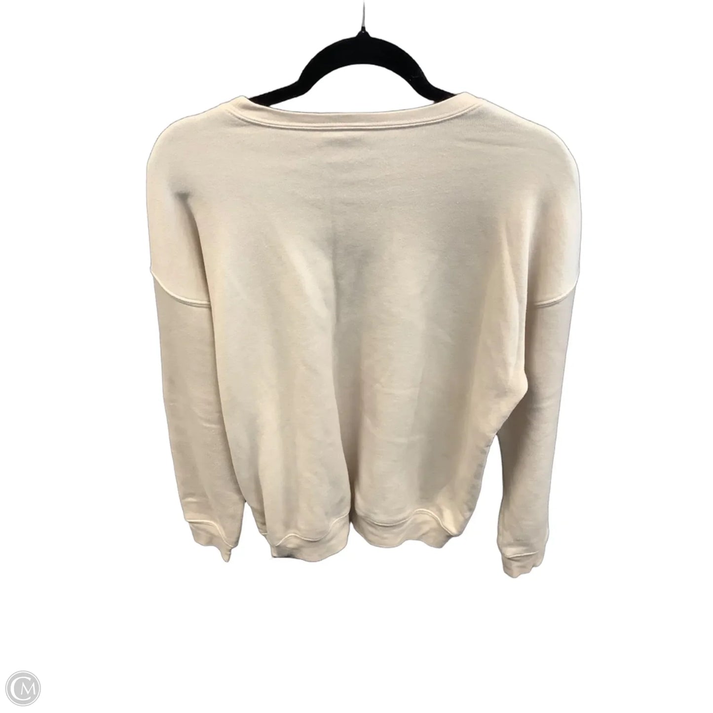 Sweatshirt Crewneck By Clothes Mentor In Beige, Size: M