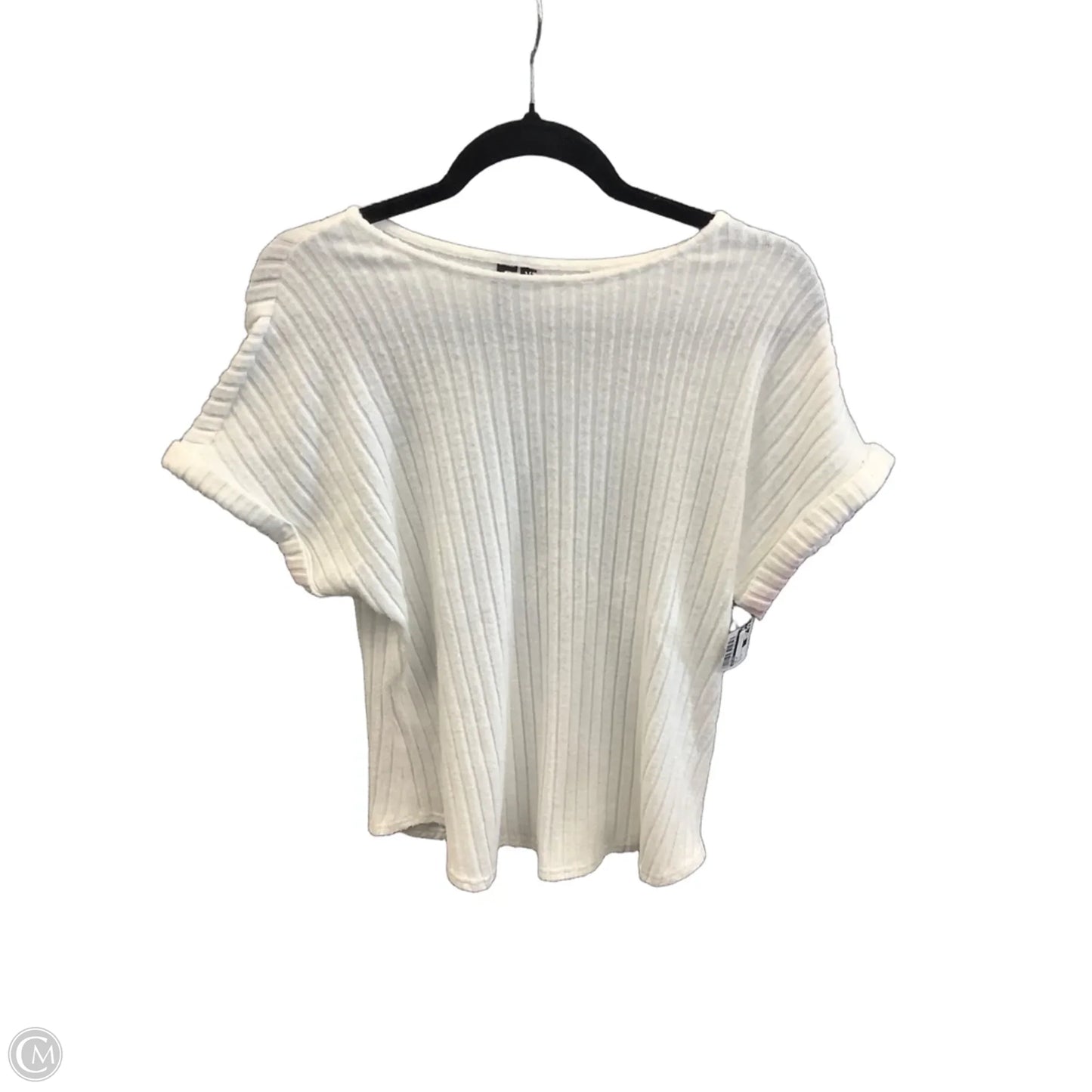 Top Short Sleeve By Automet In White, Size: M