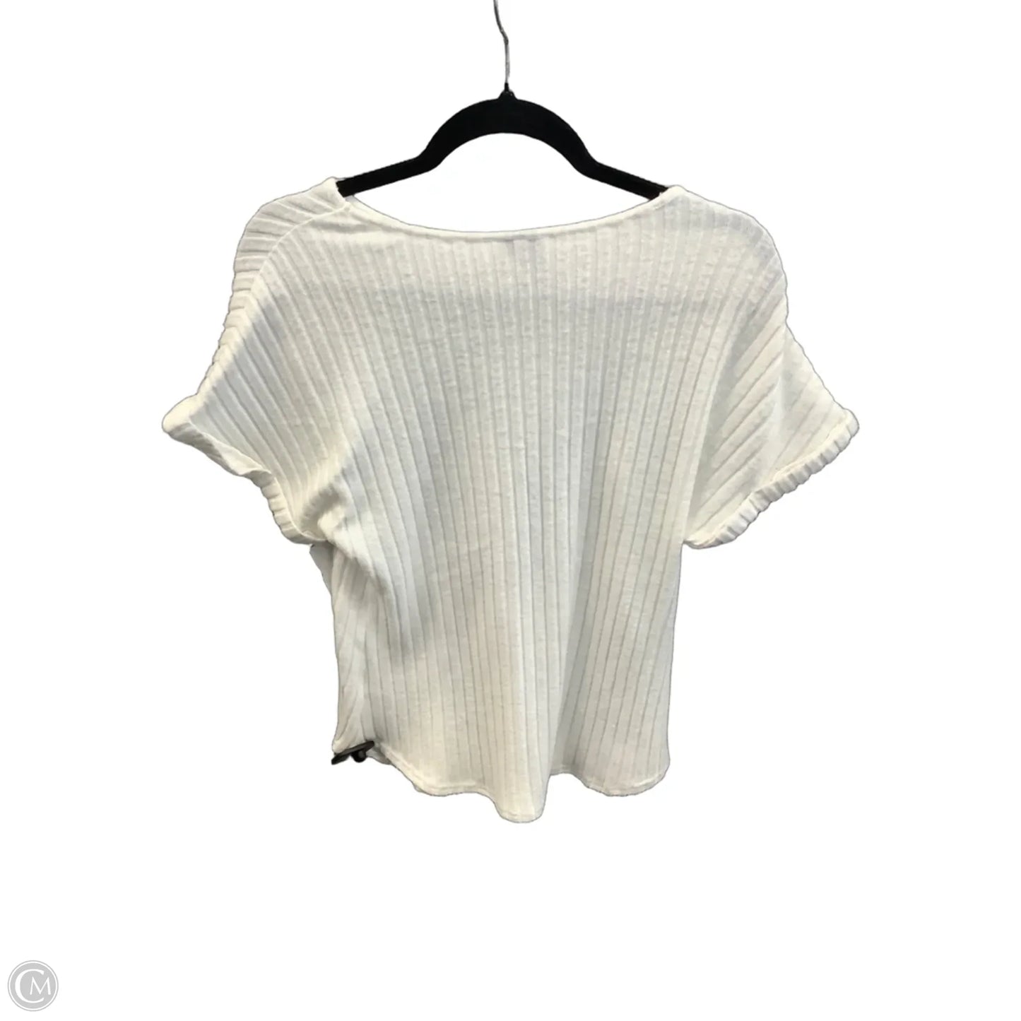 Top Short Sleeve By Automet In White, Size: M