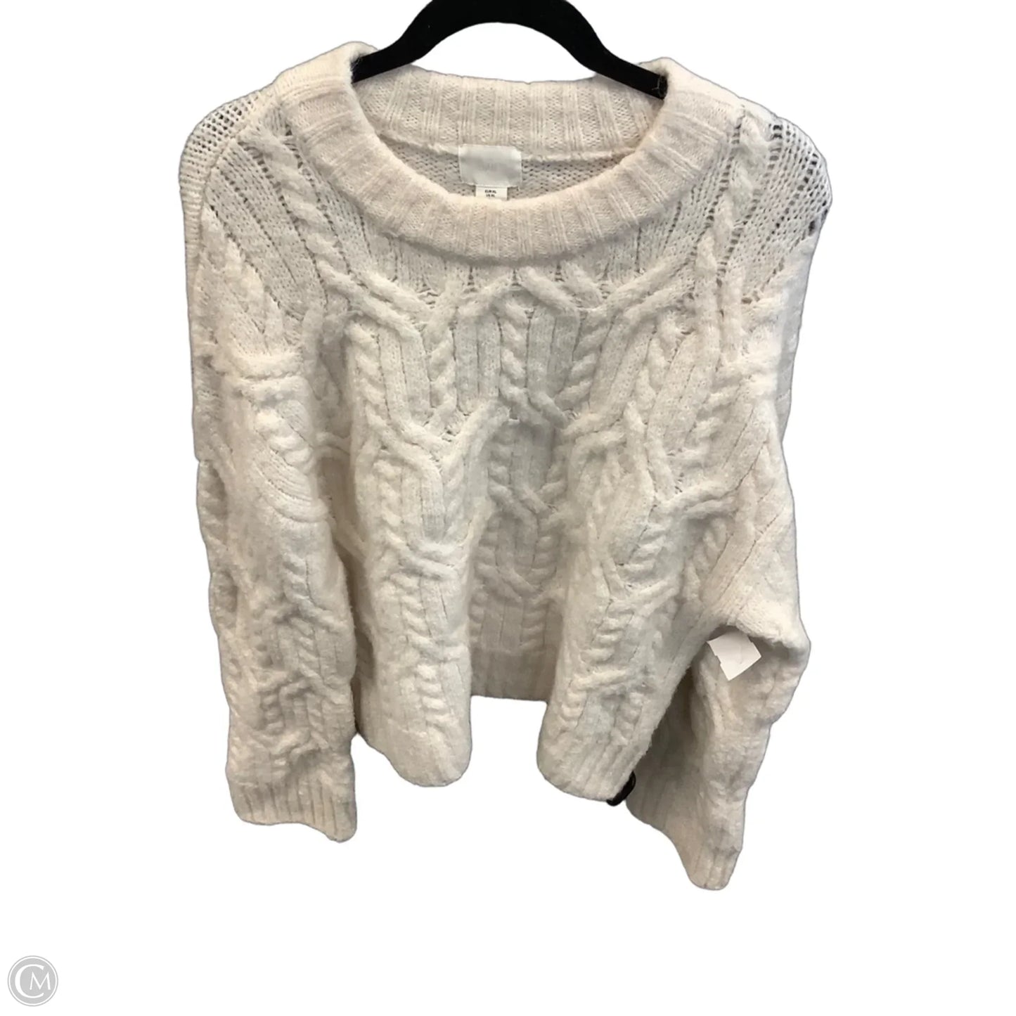 Sweater By H&m In White, Size: Xl