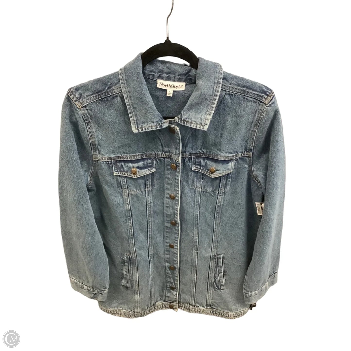 Jacket Denim By Northstyle In Blue Denim, Size: L